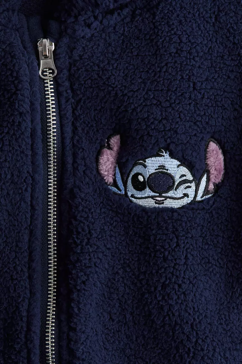 Teddy zip-through hoodie