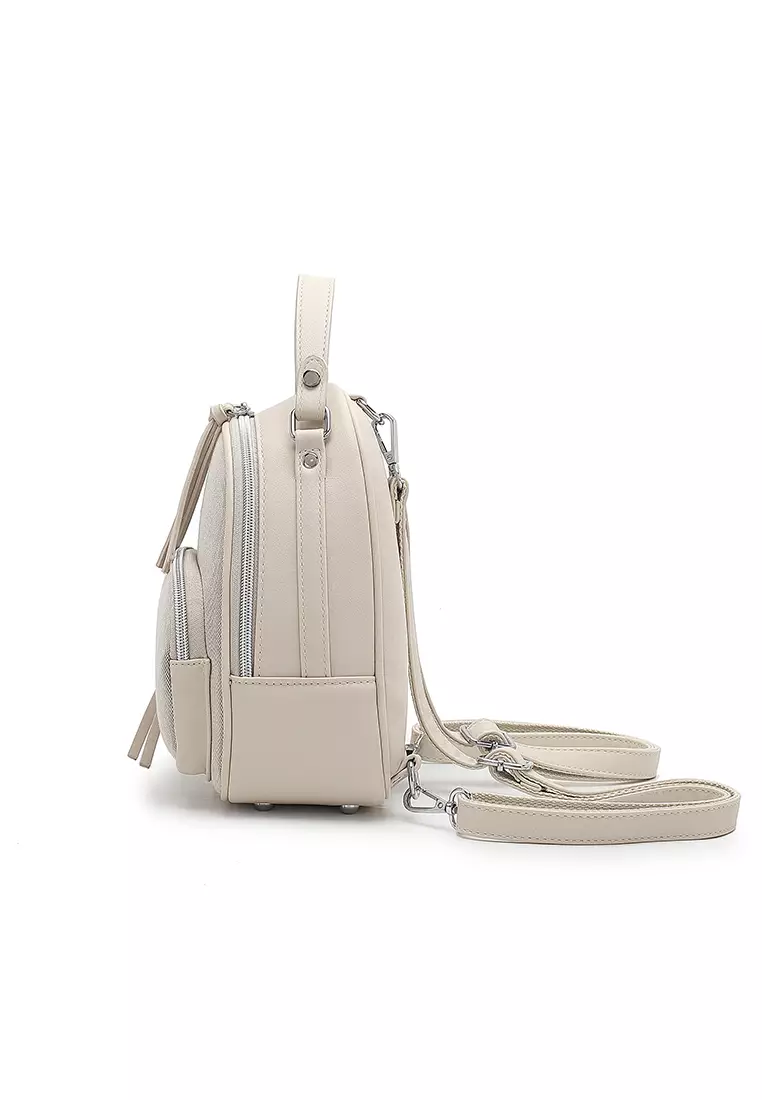 Women's Mini Backpack (Tas Ransel Wanita & Tas Punggung Wanita) - Putih