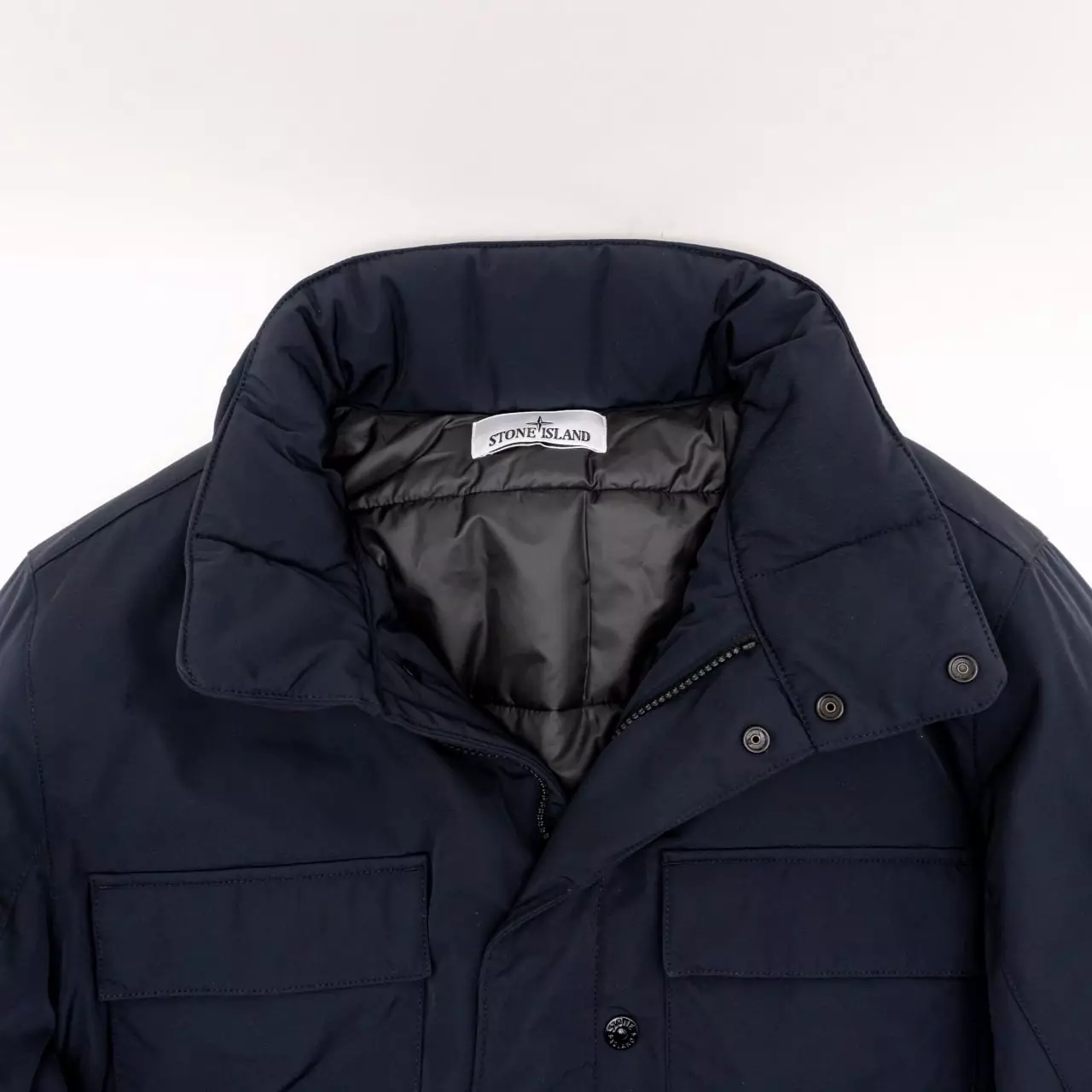 4100049 Micro Twill Padded Jacket Navy Blue