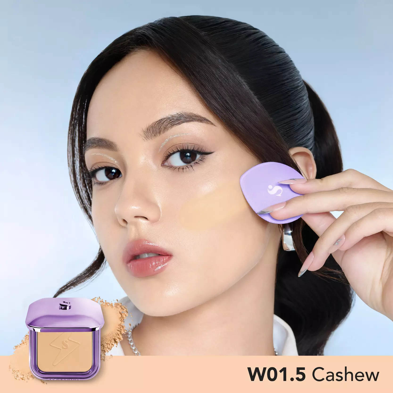 SOMETHINC Copy Paste COVERBLUR Powder Foundation - W01.5 Cashew