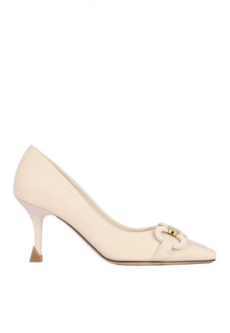 7CM Square Toe Microfiber Leather Pumps XJ1618-9