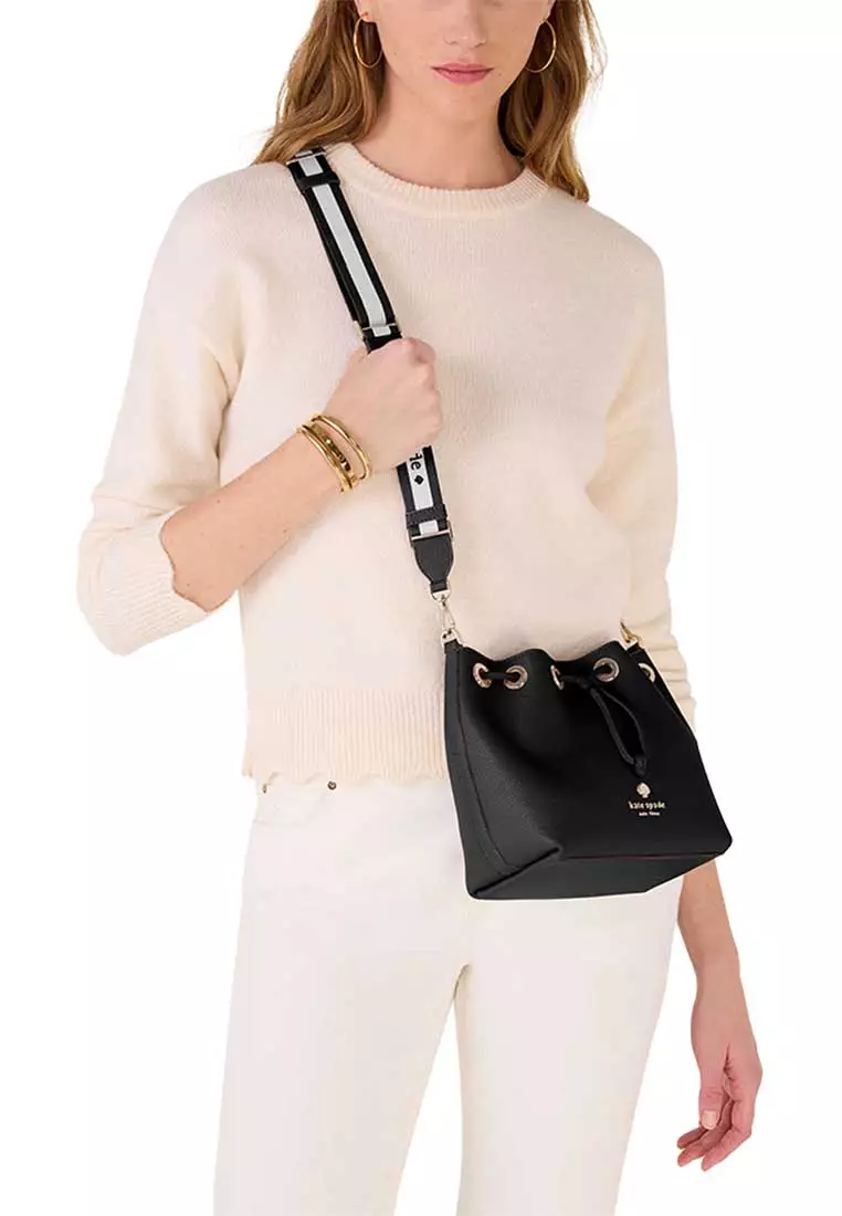 Buy Kate Spade Emma Small Bucket Bag Black KK071 2025 Online ZALORA