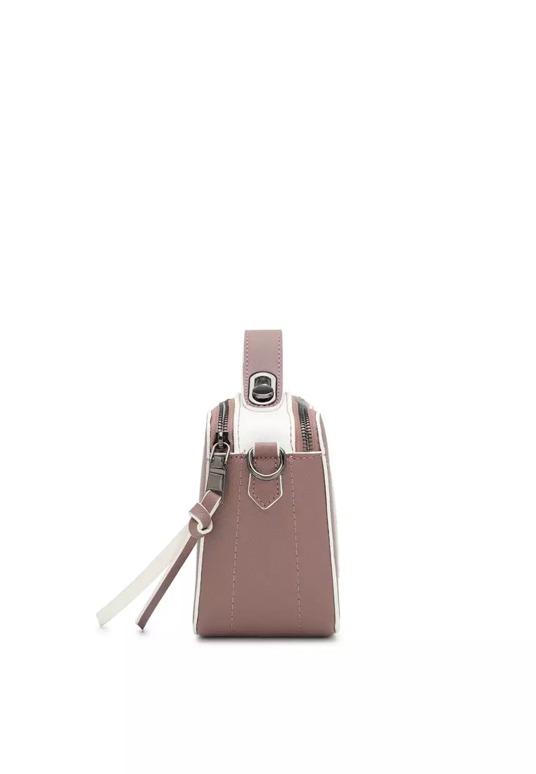 Women's Top Handle Bag / Sling Bag / Crossbody Bag (Tas Selempang / Tas Tangan) - Krem