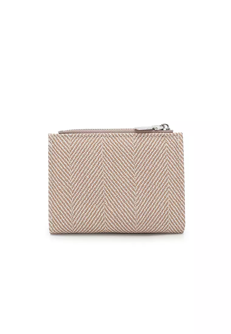 Women's 2 in 1 Purse/Wallet With Coin Compartment - Apricot