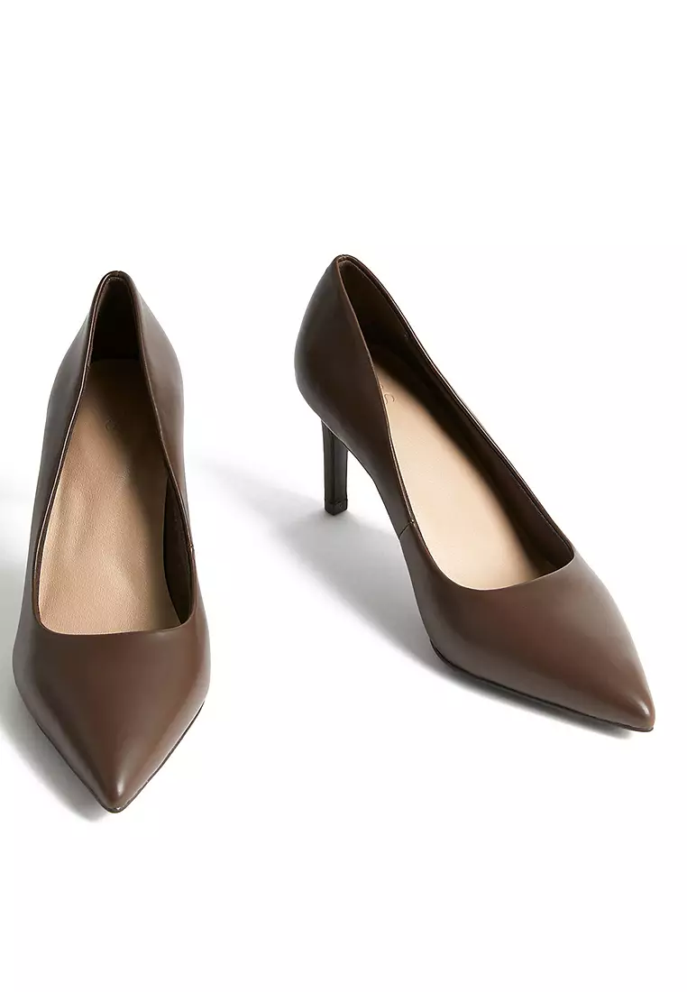 Stiletto Heel Pointed Court Shoes