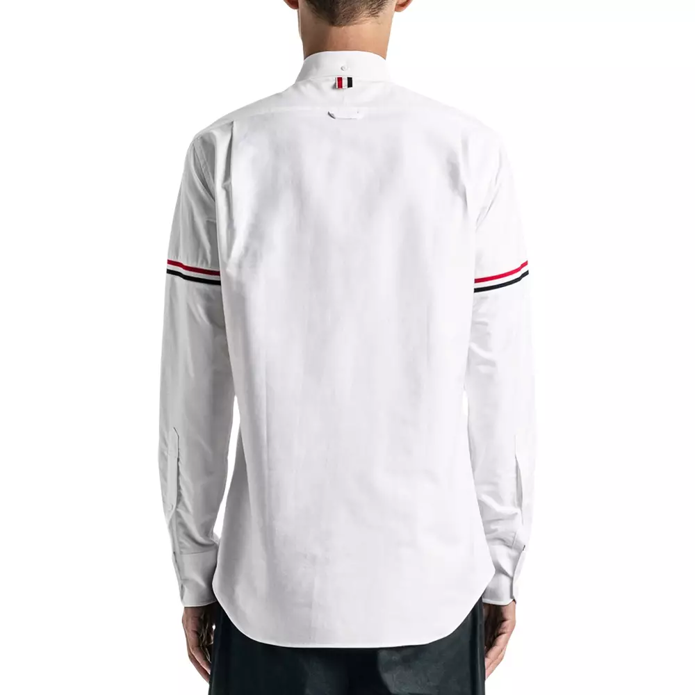 RWB Elastic Stripe Oxford Longsleeves Shirt White