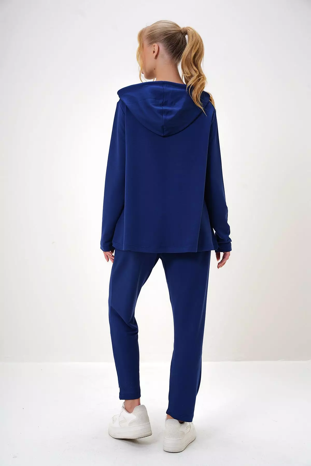 Women's Saxe Emblem Detailed Hooded Two Yarn Tracksuit