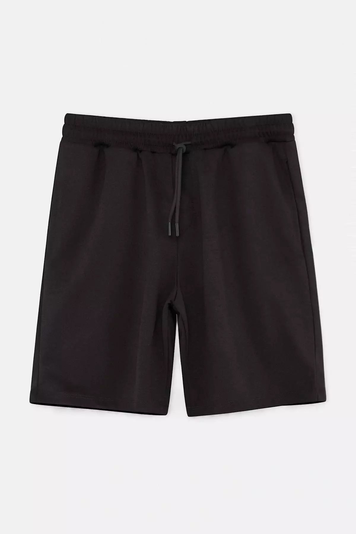 Black Regular/Normal Cut Thick Basic Shorts & Bermuda Tmnss26Sr00001