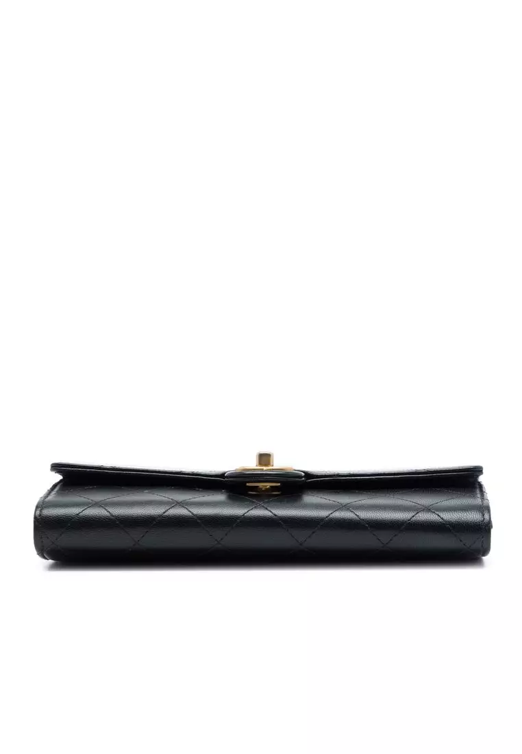 Pre-Loved Chanel Quilted Goatskin Chic Pearls Clutch With Chain