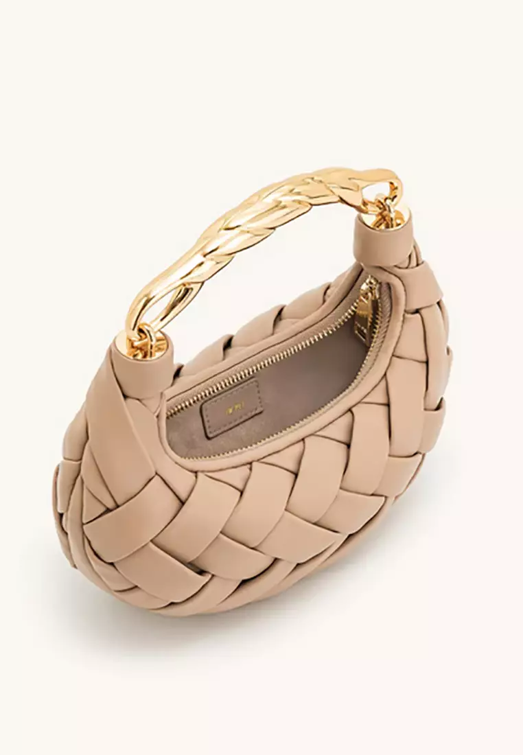 Orla Weave Handbag - Almond