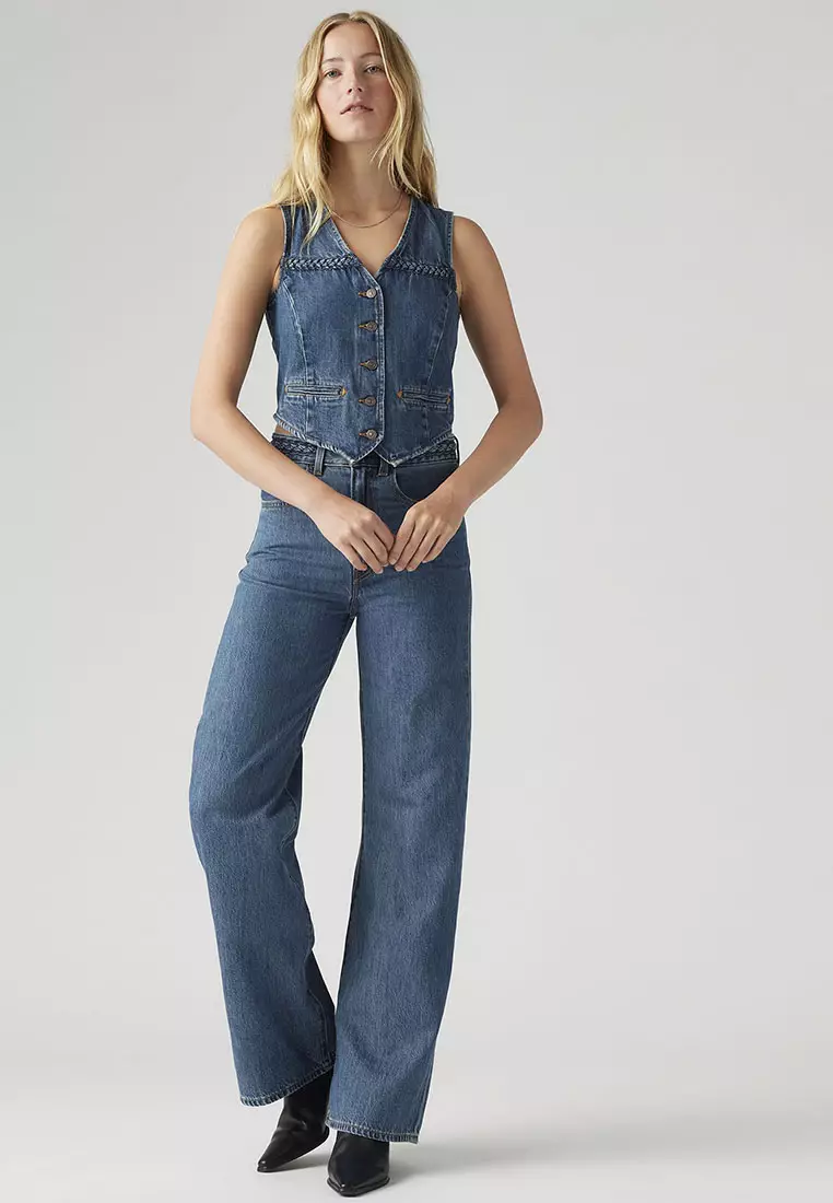 Levi's® Women's Ribcage Wide-Leg Braided Jeans (001US-0000)