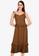R.A.F. by Plains & Prints brown RAF Cable Sleeveless Dress FD3A5AA98A03F1GS_4