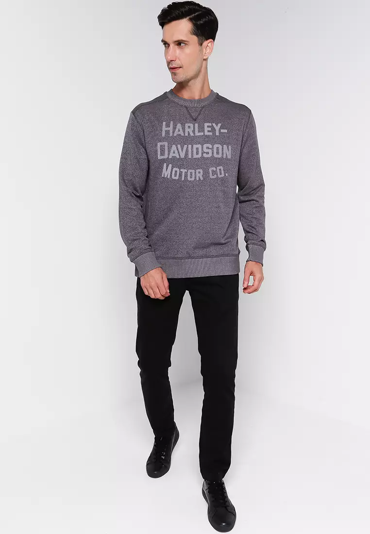 Harley davidson crew sweatshirt hot sale