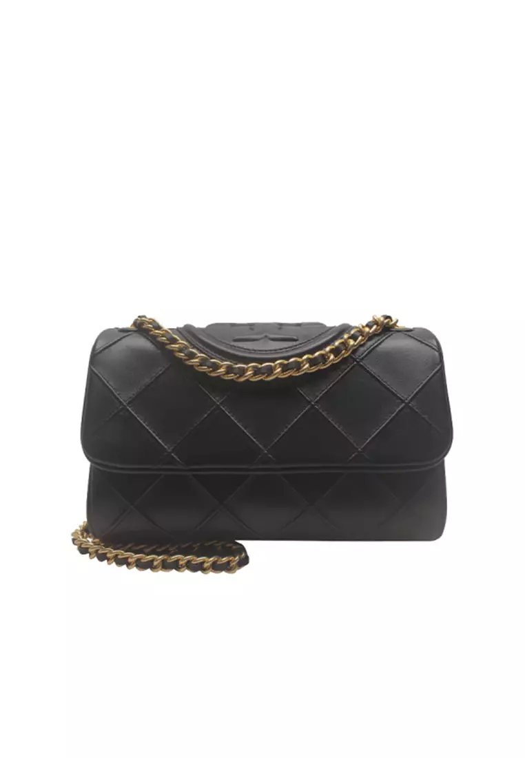 Fleming Convertible Shoulder Bag in Black 139060