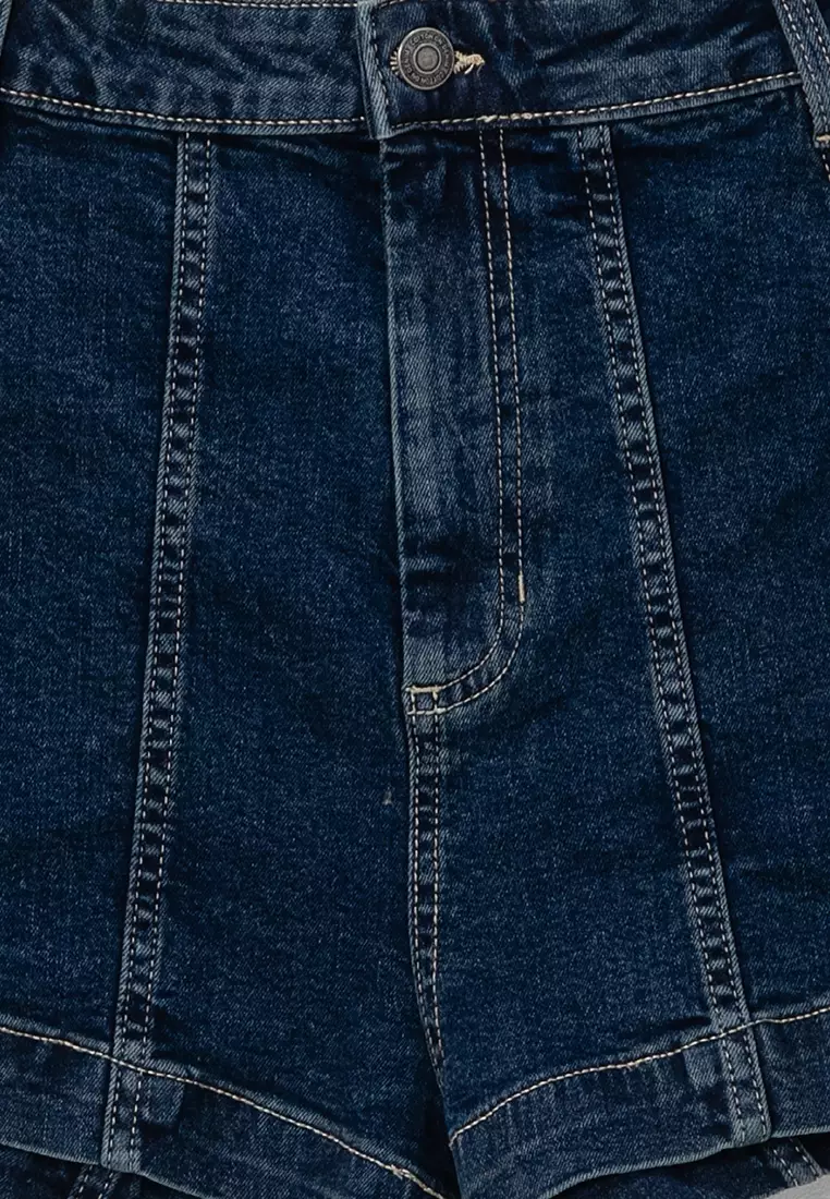 High Rise Micro Denim Shorts