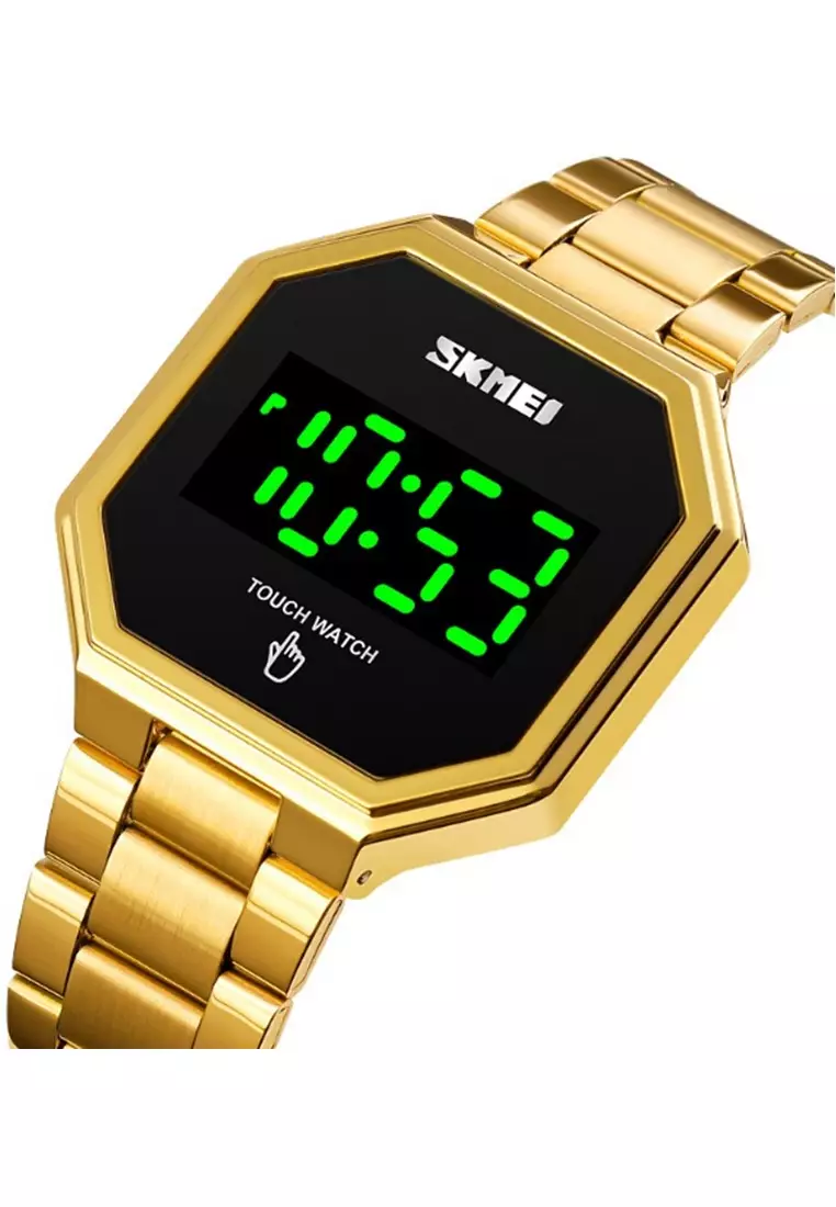 Jam Tangan Digital Pria Waterproof Many Function Strap Tali Material Stainless Steel BY57 ORIGINAL