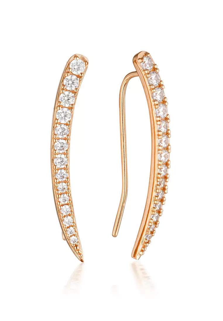 Gold hotsell vine earrings