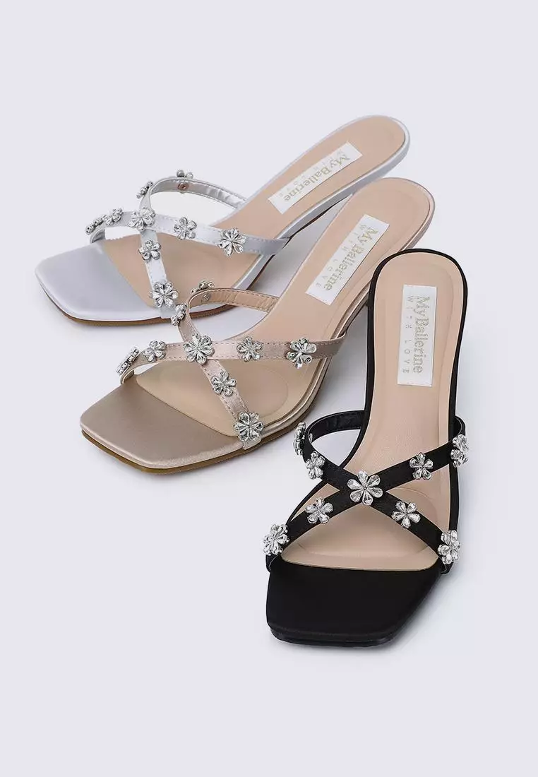 Alyssa Comfy Heels In Black