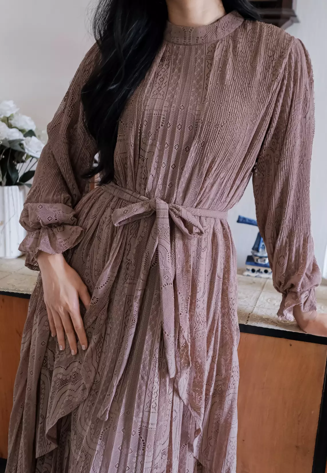 Lysandra Dress - Dusty Orchid