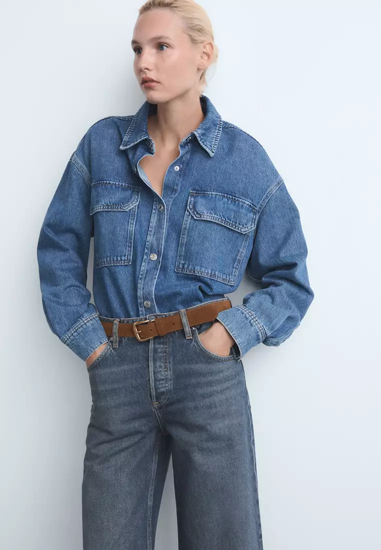 High-Waisted Wide-Leg Jeans