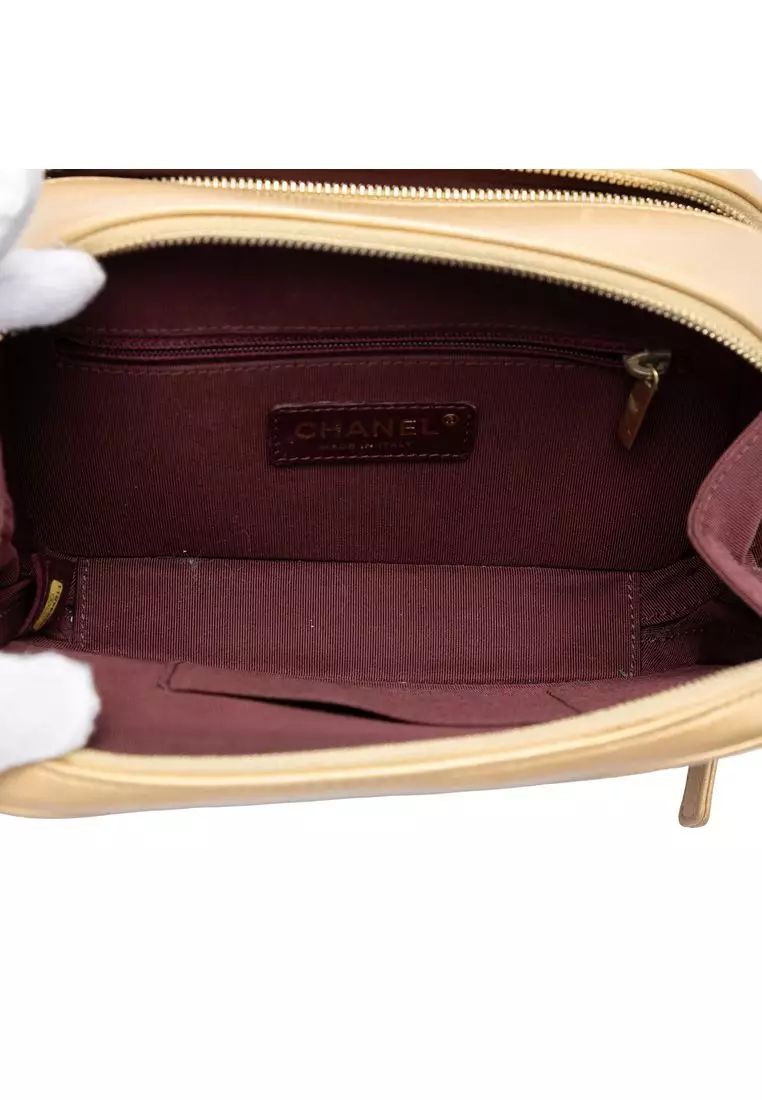 Pre-Loved Chanel Small Quilted Lambskin Coco Boy Camera Bag