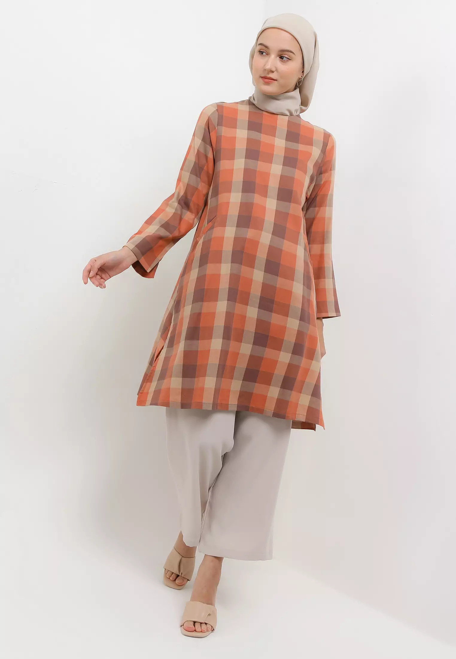 MFMW Ghasassi Tunik Brick Motif Kotak