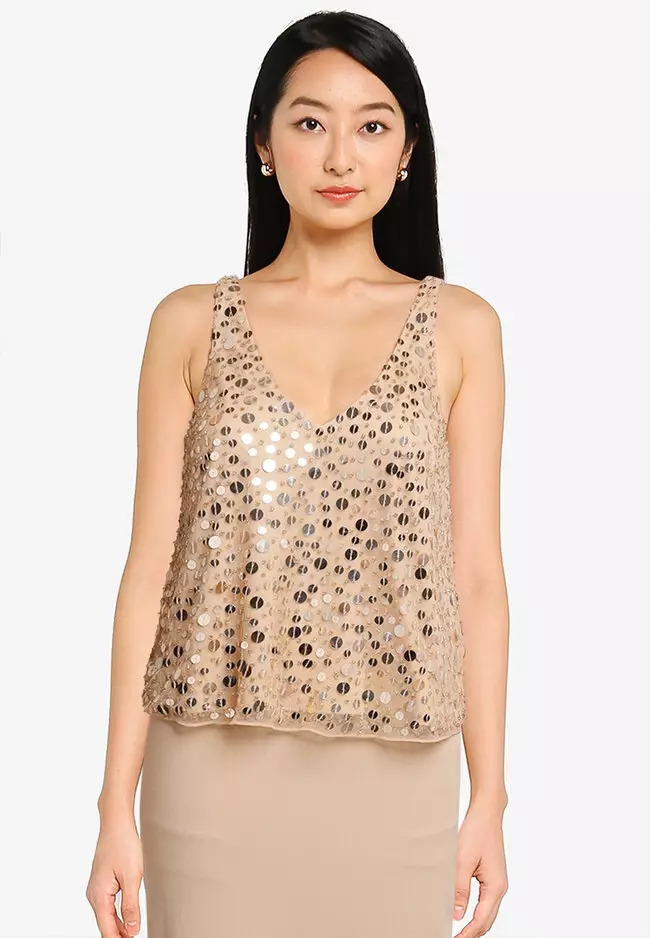 Buy French Connection Atissa Sequin Embellished Cami 2023 Online