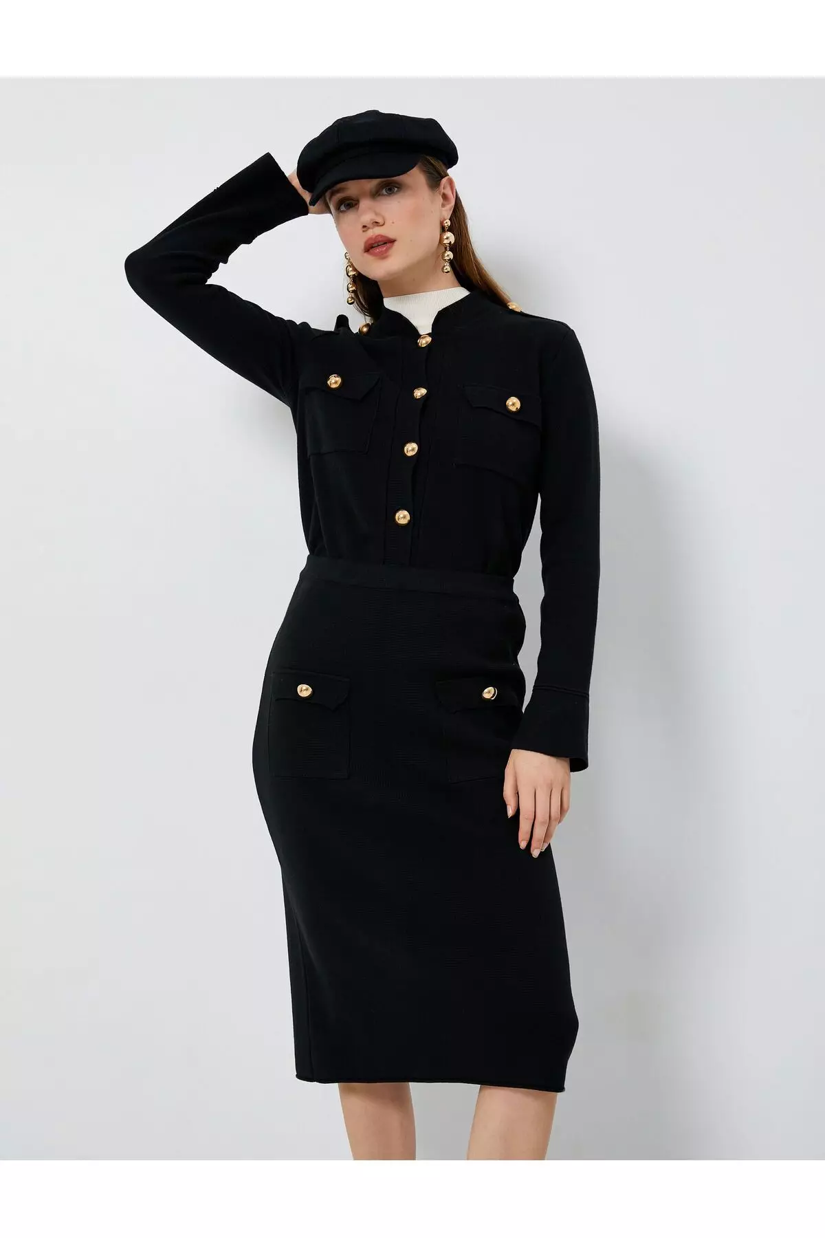 Knit Midi Skirt