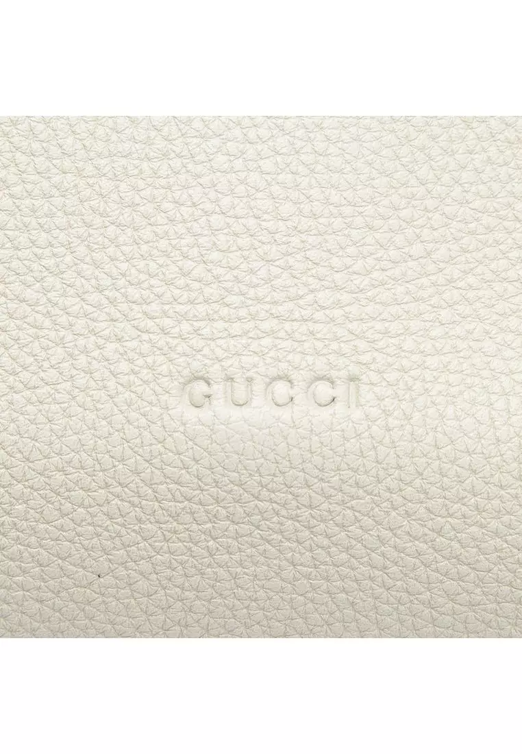 Pre-Loved Gucci Medium Calfskin Bamboo Daily Satchel