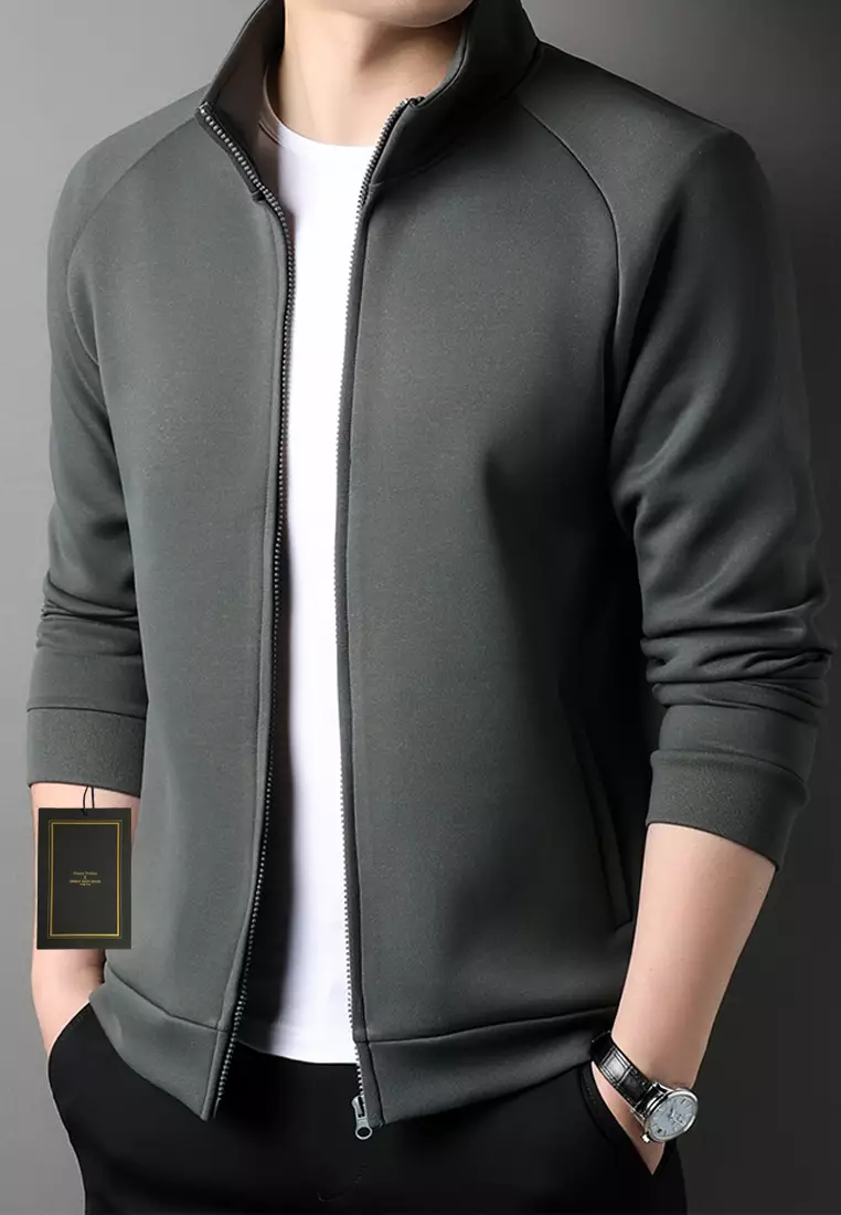Slim Stand Collar Zipper Jacket TX-YH708