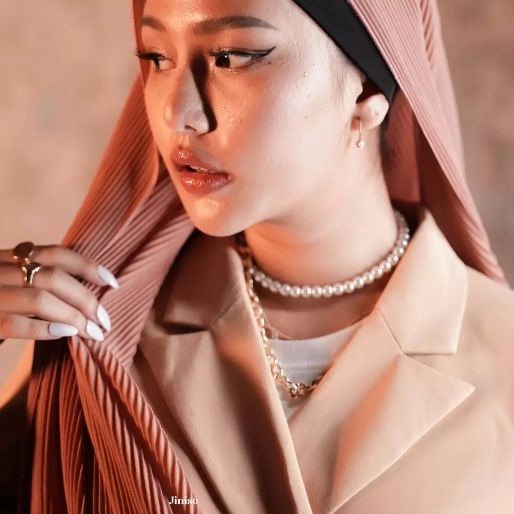 AURA Active Hijab Pashmina Plisket Shawl