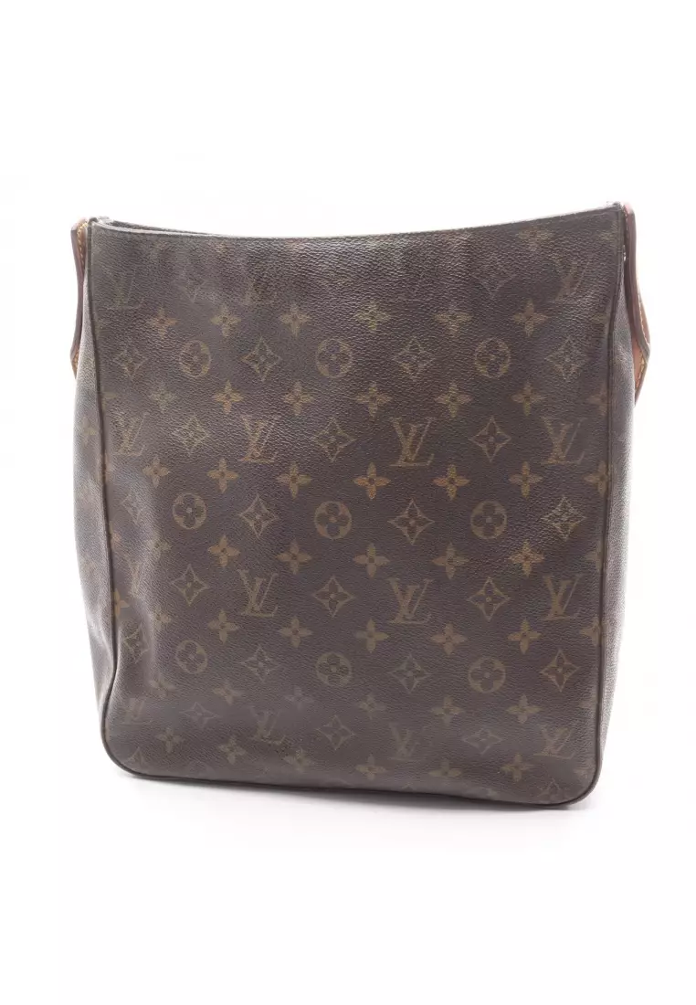 Pre-Loved Louis Vuitton Looping GM monogram Shoulder bag PVC leather Brown