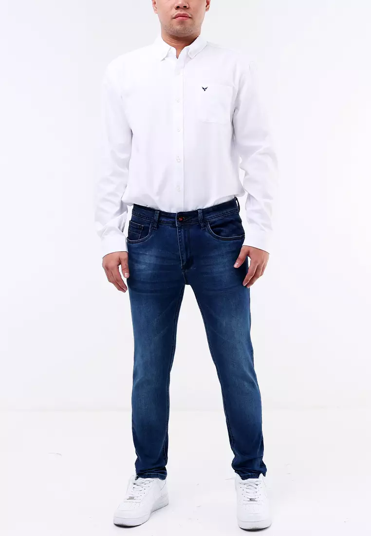 Denim Long Skinny Fit Stretch Jeans