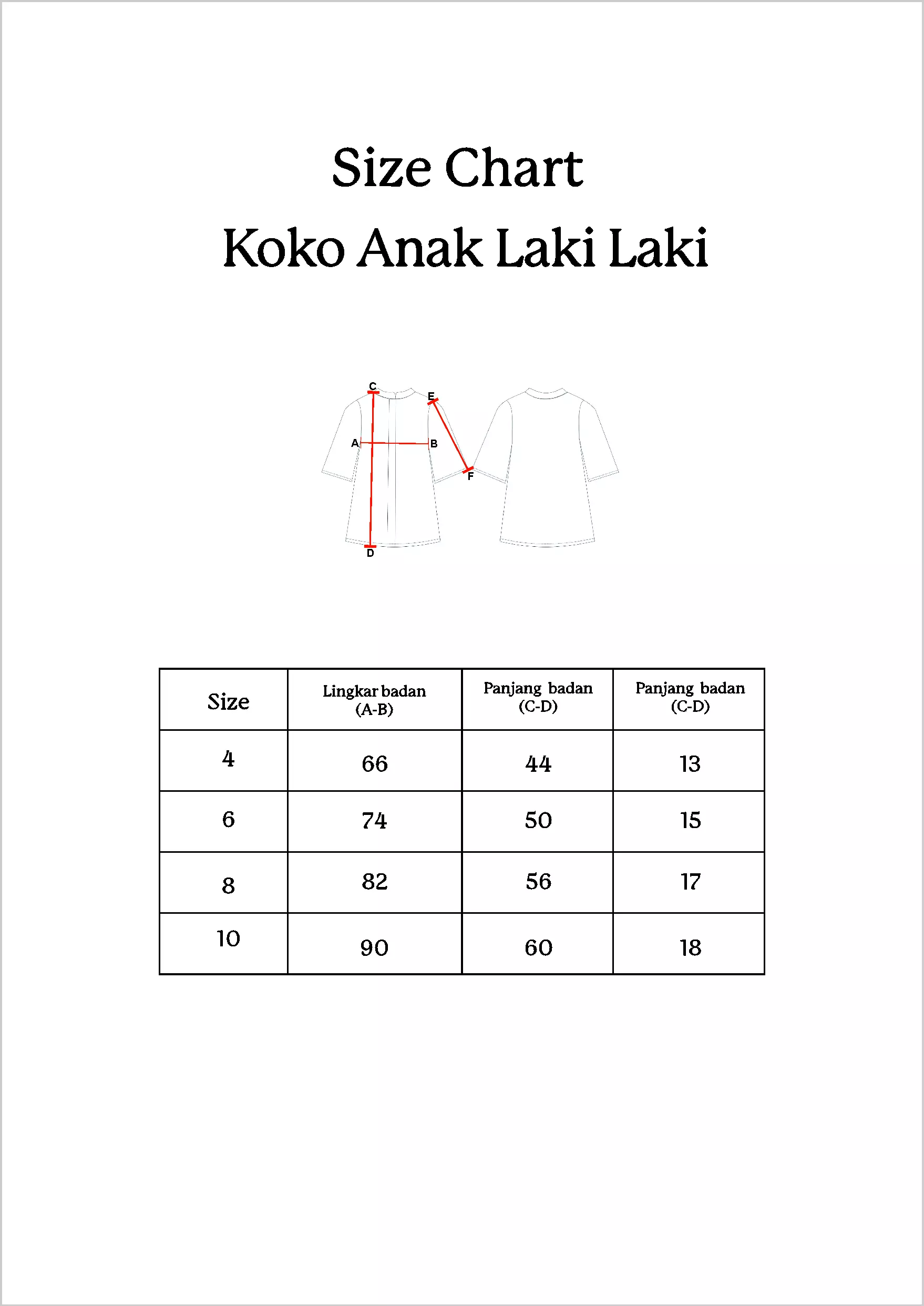 Pito Dito x MFMW Sarimbit Keluarga - Leebul Set Koko Anak Broken White