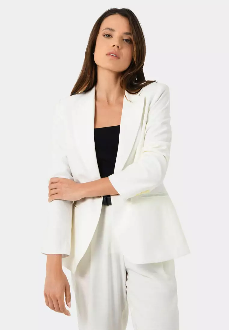 Buy FORCAST FORCAST Indigo Single Breasted Blazer 2024 Online