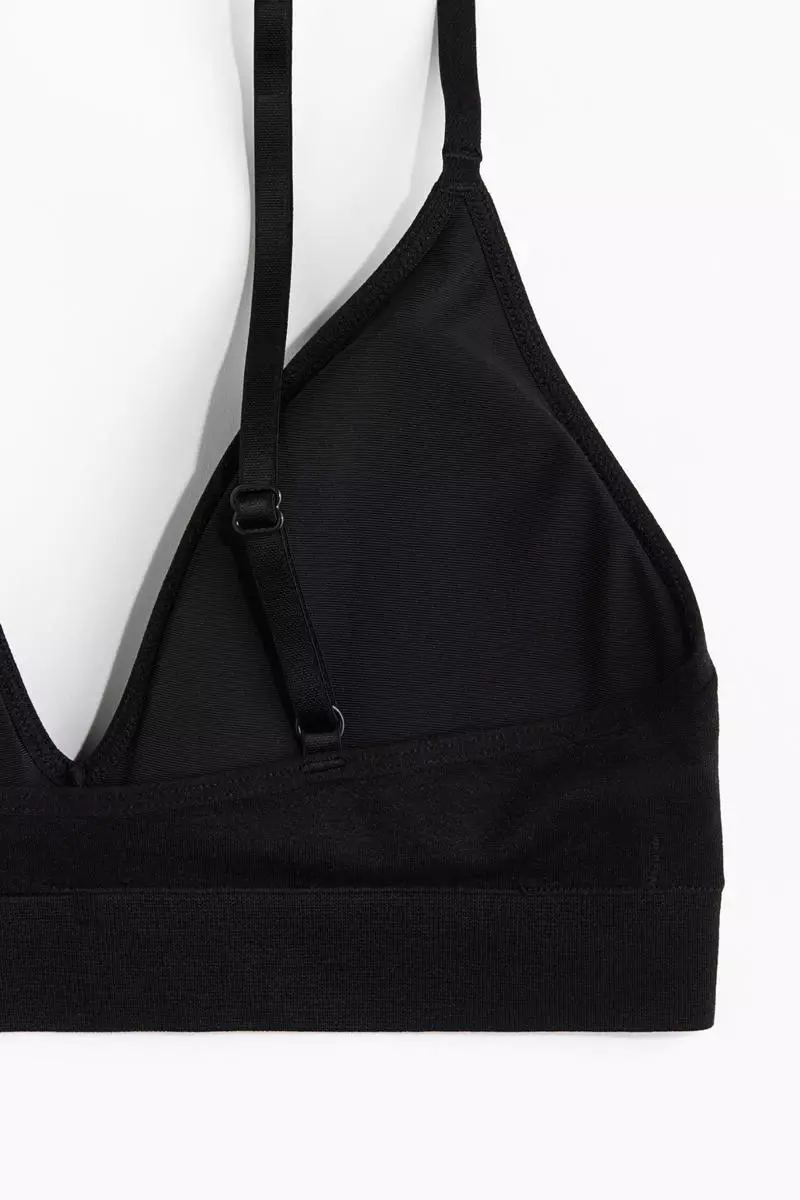 Seamless padded soft bra