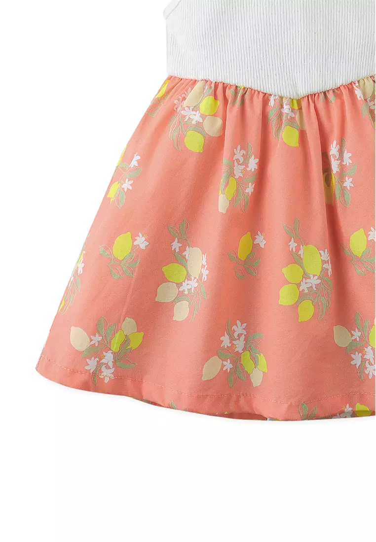 Baby Josette Ribbed Top And Poplin Dress