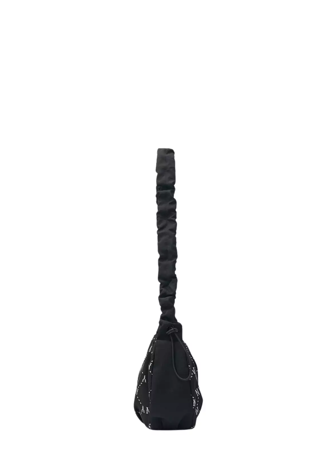 [MLB] Dia Monogram Sportive Hobo Bag ★ 大人気★ Jual MLB Korea Dia Monogram Sportive Hobo Bag - NY Black