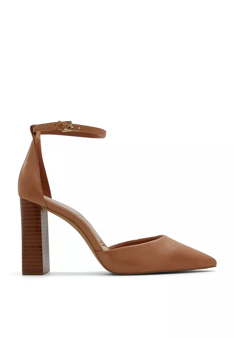 Aldo cognac sandals clearance