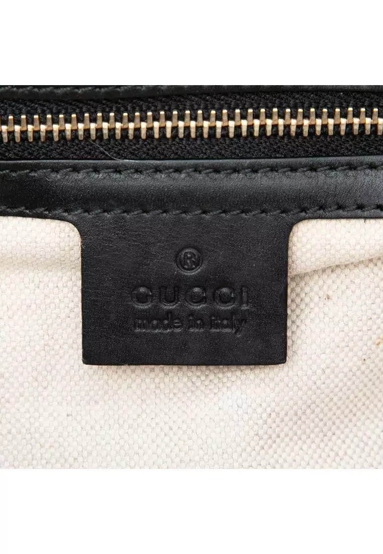 Pre-Loved Gucci Small Diamante Canvas Web Joy Boston Bag