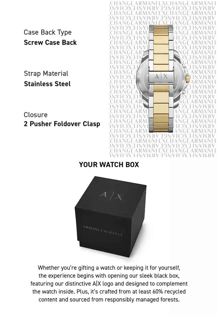 Buy Armani Exchange Armani Exchange Men's Chronograph Watch ( AX1966 ...