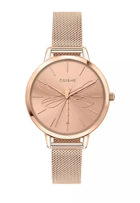 [Sustainable Watch] Oui & Me Grande Amourette 38mm Butterfly Dial Women's Quartz Rose Gold Watch ME010035