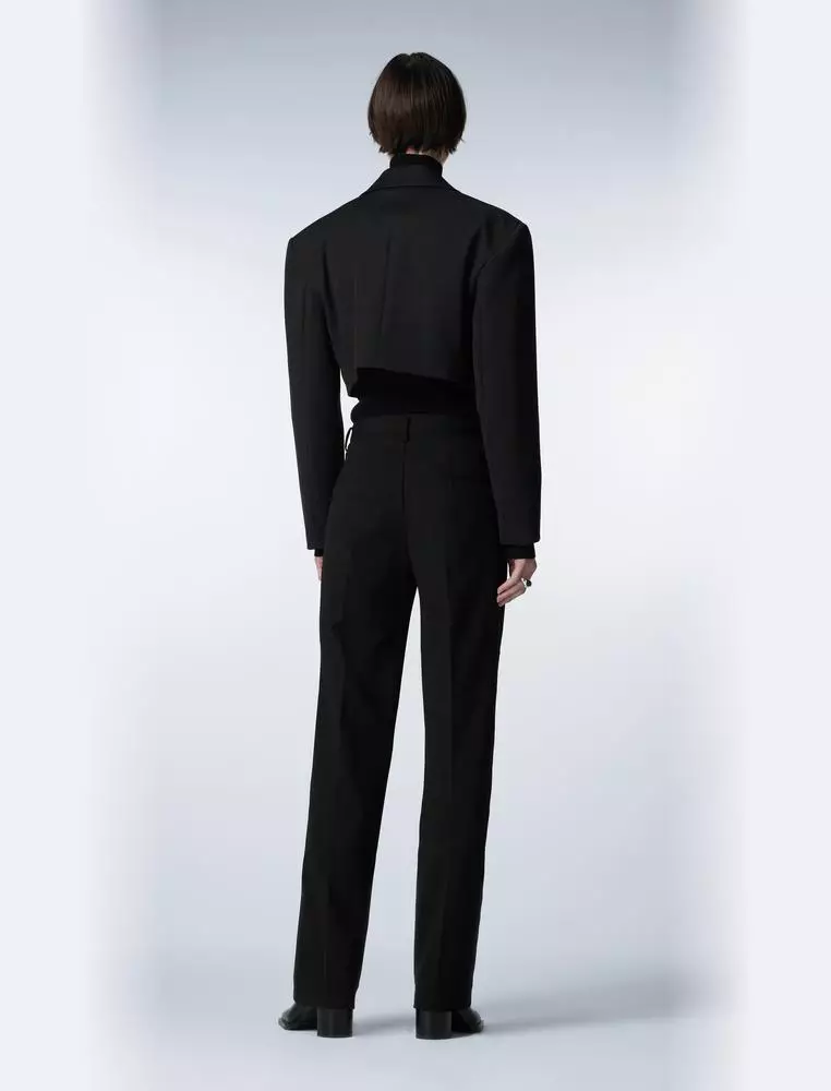 女士休閒修身直筒褲