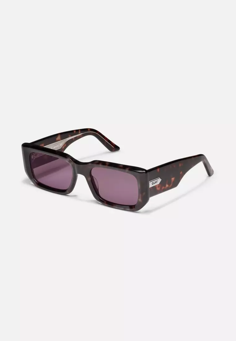 Tell Me More Sunglasses - Hazy Tortoise/Amethyst