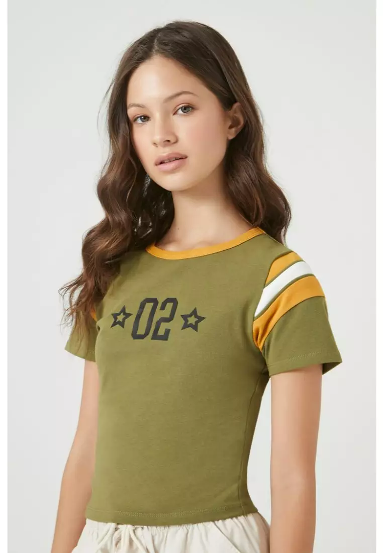 Forever 21 baby girl crop top top