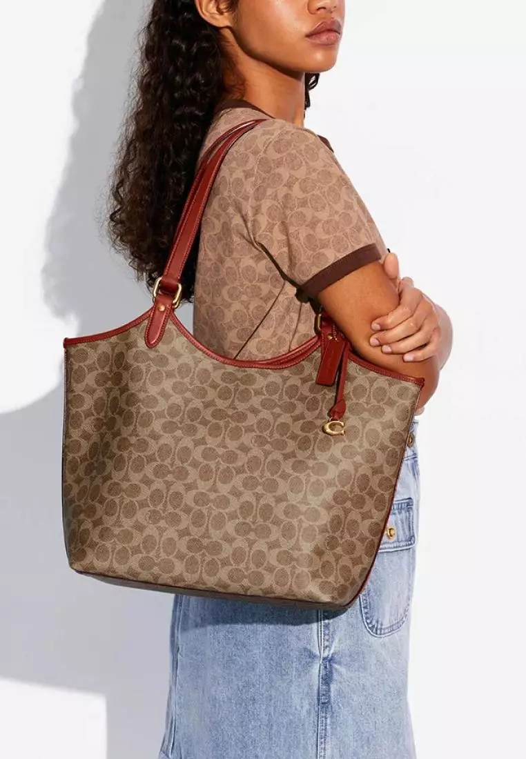 Tan deals coach tote