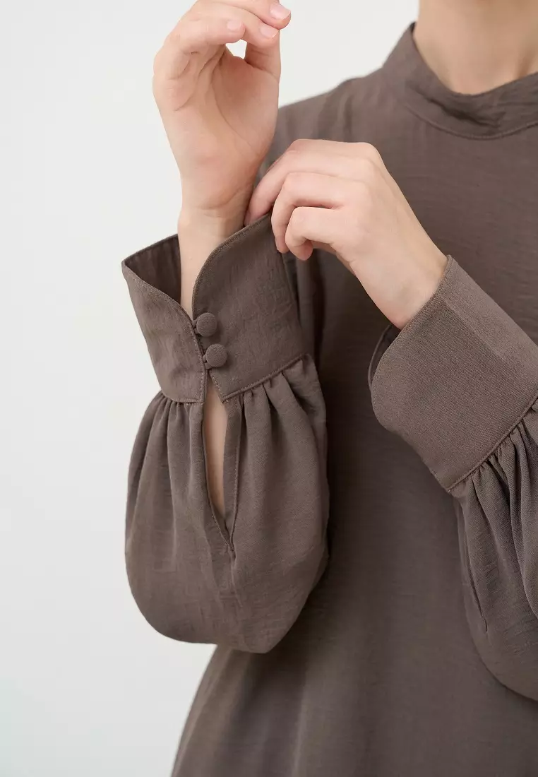 Atthalla One Set Abaya Brown