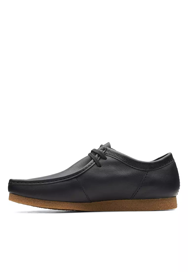 Buy Clarks Mens Shacre II Run Wallabee Shoes - Black Leather
