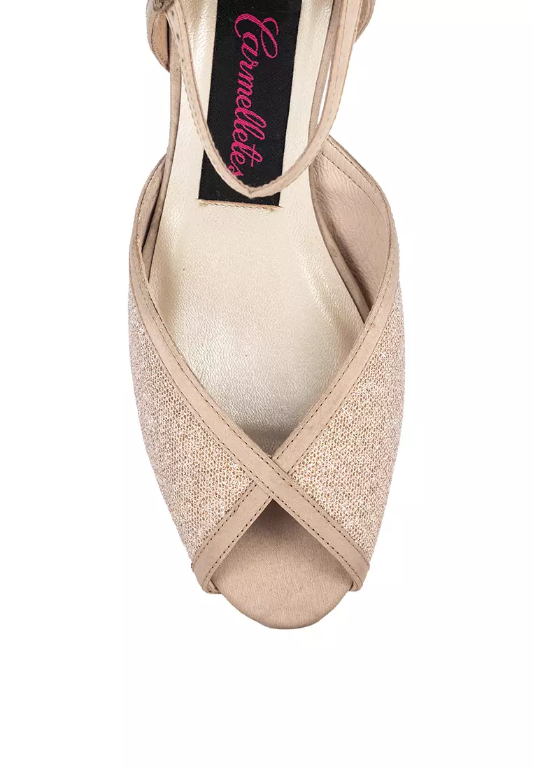 Glittery Kitten Heels Dancing Shoes