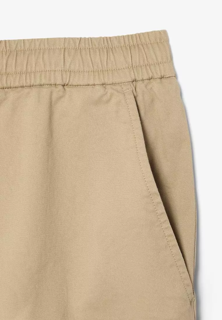 Regular Fit Stretch Cotton Shorts